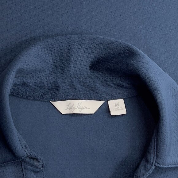 Share Lady Hagen Women’s Golf Pullover Top Navy Blue Medium Polyester Athletic - Picture 5 of 5